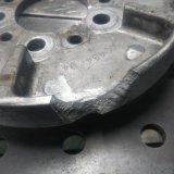 溶接修理　ハーレー　ベルトプーリーマウント