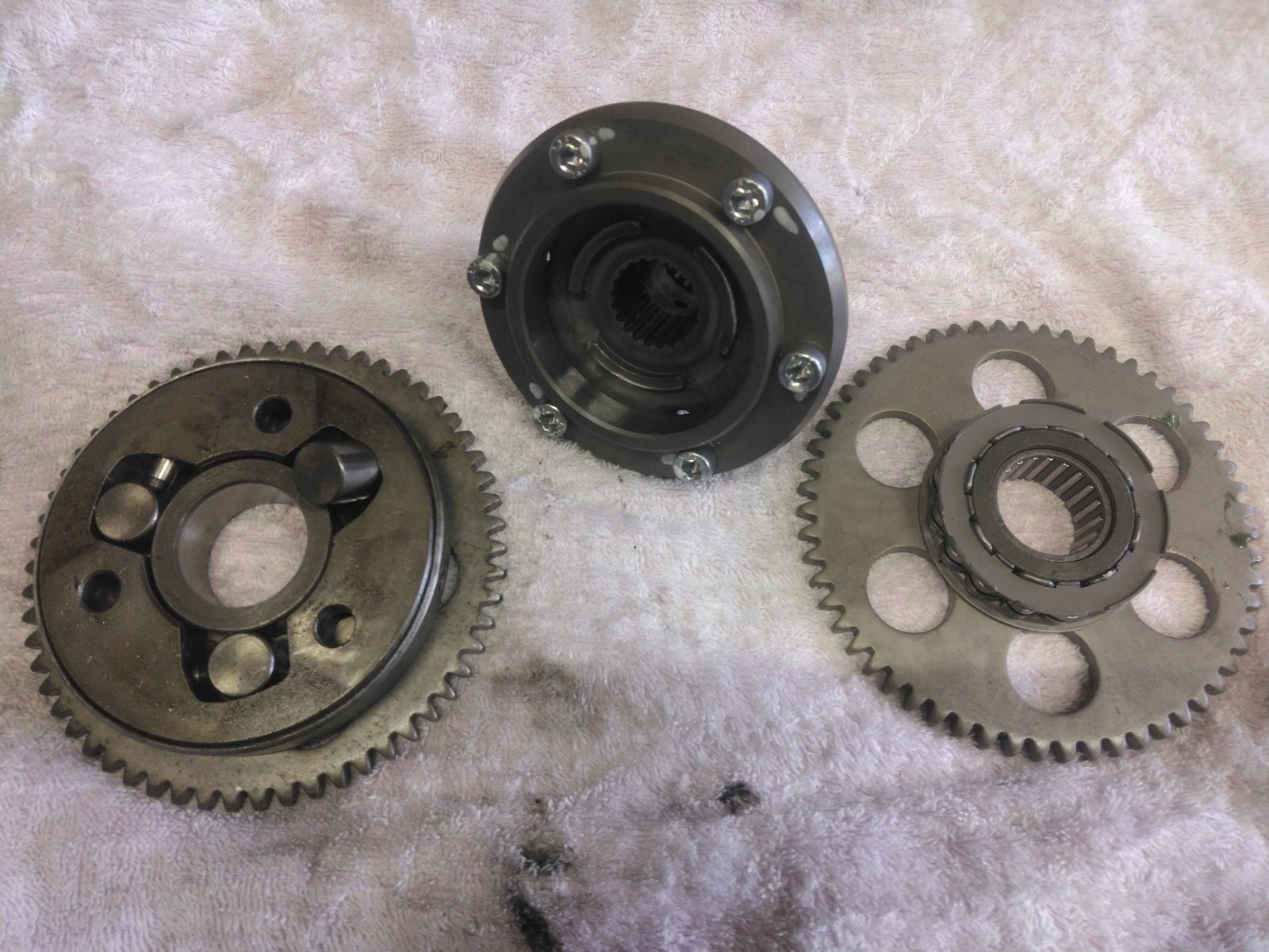 部品加工　Z750FX-3　ワンウェイクラッチ対策